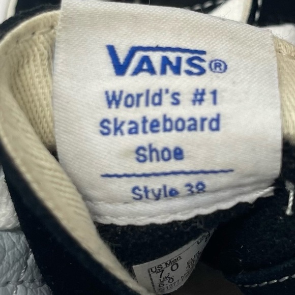 Vans Shoes Womens 8.5 Mens 7 Sk8 Hi 38 DX Pink Black Suede Ultra Cush Anaheim - Picture 10 of 12